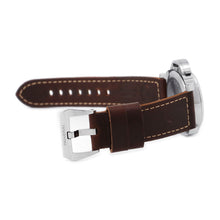 将图像加载到图库查看器中，PANERAI Luminor Marina Logo Acciaio W44mm Stainless Steel Leather White DialPAM00660
