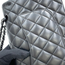 Load image into Gallery viewer, CHANEL Matelasse W Flap ChainShoulder Bag BlackA01112 Lambskin Size 25
