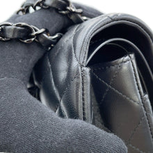Load image into Gallery viewer, CHANEL Matelasse W Flap ChainShoulder Bag BlackA01112 Lambskin Size 25
