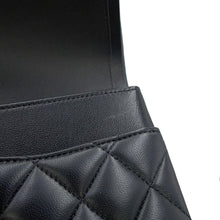 将图像加载到图库查看器中，CHANEL Matelasse W Flap ChainShoulder Bag BlackA01112 Lambskin Size 25
