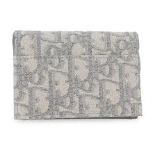 将图像加载到图库查看器中，Dior Oblique Saddle Bloom Card Holder GrayS5611CTZQ Canvas/Leather
