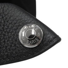 将图像加载到图库查看器中，HERMES Videpoches Black Togo Leather
