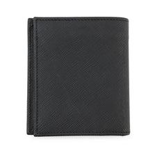 将图像加载到图库查看器中，PRADA Saffiano Leather Triangle Bifold Wallet Black2M0008 Leather
