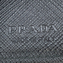 将图像加载到图库查看器中，PRADA Saffiano Leather Triangle Bifold Wallet Black2M0008 Leather
