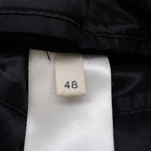 Load image into Gallery viewer, CELINE Leather Stadium Jacket Size 48 Black/White2V56D896C Wool 90% Nylon 10% Leather: Sheep Leather
