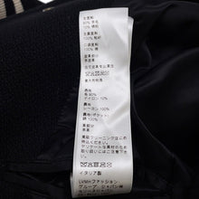 将图像加载到图库查看器中，CELINE Leather Stadium Jacket Size 48 Black/White2V56D896C Wool 90% Nylon 10% Leather: Sheep Leather
