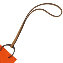 将图像加载到图库查看器中，HERMES Sac Orange Feu/Gold Swift Leather
