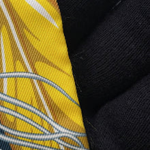 将图像加载到图库查看器中，HERMES Twilly Danse Pacifique Dance Pacific Blue Nuit/Jaune Vif/Black Silk100%
