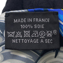 将图像加载到图库查看器中，HERMES Twilly Danse Pacifique Dance Pacific Blue Nuit/Jaune Vif/Black Silk100%
