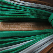 将图像加载到图库查看器中，HERMES Carmen Tricolor Chai/Blue Plume/Menthe Lambskin
