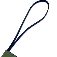 Load image into Gallery viewer, HERMES Ulysses Bag Charm Vert Cricket/Blue France Evercolor
