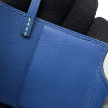 Load image into Gallery viewer, HERMES Ulysses Bag Charm Vert Cricket/Blue France Evercolor
