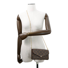 将图像加载到图库查看器中，LOUIS VUITTON Felicie Pochette FuchsiaM61276 Monogram
