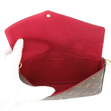 将图像加载到图库查看器中，LOUIS VUITTON Felicie Pochette FuchsiaM61276 Monogram
