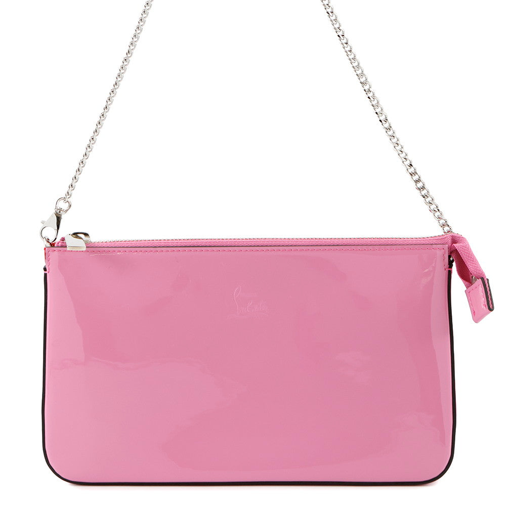 Christian Louboutin Rubira ChainShoulder Bag Pink3225249 Patent Leather