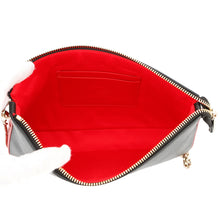 将图像加载到图库查看器中，Christian Louboutin Rubira ChainShoulder Bag Black/Red1225230 Calf Leather Size Calf Leather
