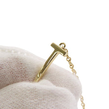将图像加载到图库查看器中，TIFFANY&amp;Co. T Smile Bracelet Size Small60150765 18K Yellow Gold
