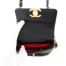 将图像加载到图库查看器中，CHANEL MatelasseFlap Bag ChainShoulder Bag BlackAS2833 Calf Leather Size Mini
