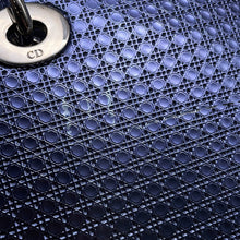 将图像加载到图库查看器中，Dior ★Ladies Dior 2WAY Handbag MetalicPurple Leather Size Medium
