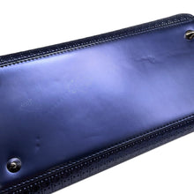 将图像加载到图库查看器中，Dior Lady Dior 2WAY Handbag MetalicPurple Leather Size Medium
