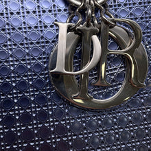 将图像加载到图库查看器中，Dior ★Ladies Dior 2WAY Handbag MetalicPurple Leather Size Medium
