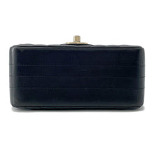 Load image into Gallery viewer, CHANEL Chevron Mini ChainShoulder Bag BlackA35200 Lambskin Size 18
