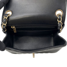 Load image into Gallery viewer, CHANEL Chevron Mini ChainShoulder Bag BlackA35200 Lambskin Size 18
