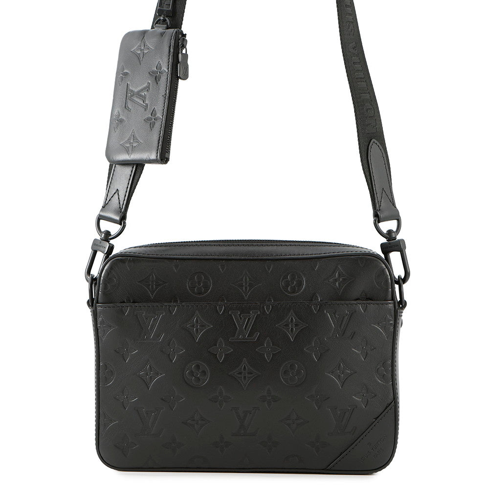 LOUIS VUITTON Duo messenger NoirM69827 Monogram Shadow