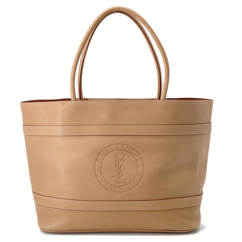 SAINT LAURENT PARIS Cabas Rive Gauche Beige774156 Leather