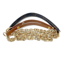 将图像加载到图库查看器中，CELINE CELINE Chain Wallet Black/Brown10F822CZT PVC/Leather
