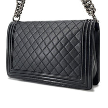 Load image into Gallery viewer, CHANEL Boy Chanel ChainShoulder Bag BlackA92193 Lambskin Patent Leather Size Large
