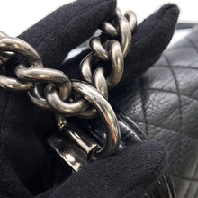Load image into Gallery viewer, CHANEL Boy Chanel ChainShoulder Bag BlackA92193 Lambskin Patent Leather Size Large
