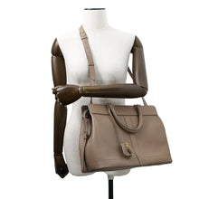 Load image into Gallery viewer, CELINE Cabas de France 2-Way Handbag Greige192663 Leather Size Medium
