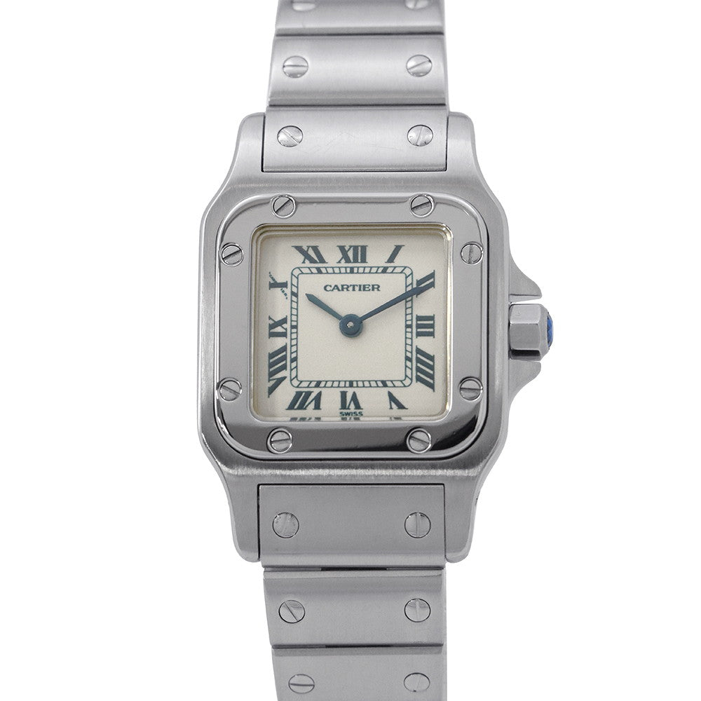 CARTIER Santos Garbe SM H35.0mm×W24.0mm Stainless Steel White DialW20017D6