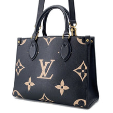 将图像加载到图库查看器中，LOUIS VUITTON Onthego Noir/BeigeM45659 Bicolor Monogram Empreinte Leather Size PM

