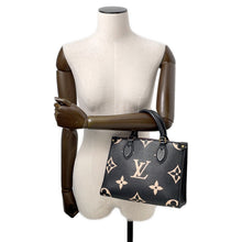 将图像加载到图库查看器中，LOUIS VUITTON Onthego Noir/BeigeM45659 Bicolor Monogram Empreinte Leather Size PM
