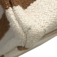 Load image into Gallery viewer, CELINE Cabas Tice Tote Bag Ivory/Brown196762 Canvas Leather Size Large
