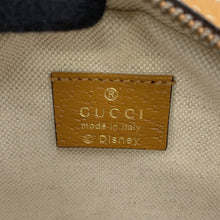 将图像加载到图库查看器中，GUCCI Disney Collaboration Round Shoulder Bag Brown603938 GG Supreme Leather
