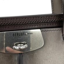 Load image into Gallery viewer, Berluti Rutty Tote Bag Sand Gray Leather Size 38
