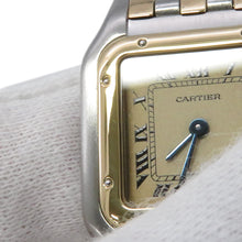 将图像加载到图库查看器中，CARTIER PANTHERE 3 Row SM H29.8mm×W21.7mm Stainless Steel K18YG Ivory Dial84083244
