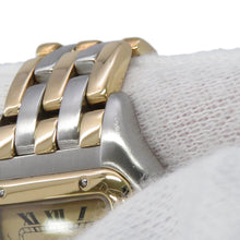 将图像加载到图库查看器中，CARTIER PANTHERE 3 Row SM H29.8mm×W21.7mm Stainless Steel K18YG Ivory Dial84083244
