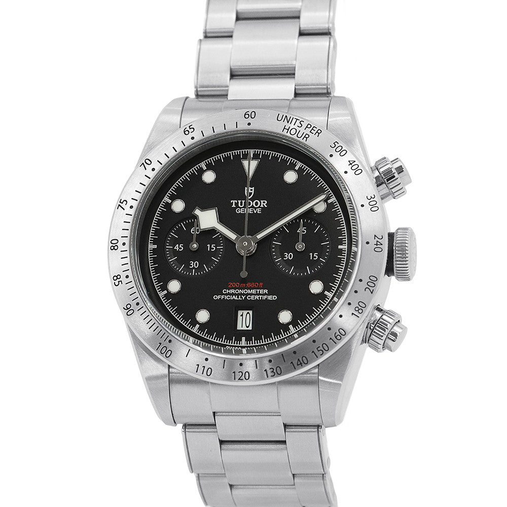 TUDOR Heritage Black Bay Chrono W41mm Stainless Steel Black Dial79350