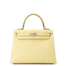 将图像加载到图库查看器中，HERMES Kelly Sellier Jaune Poussin Epsom Size 25
