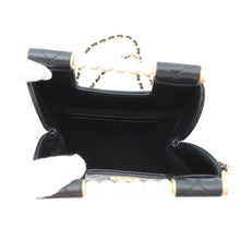 Load image into Gallery viewer, CHANEL Matelasse Pearl Handle Chain Shoulder Bag BlackAP4520 Lambskin

