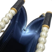 Load image into Gallery viewer, CHANEL Matelasse Pearl Handle Chain Shoulder Bag BlackAP4520 Lambskin
