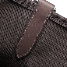 将图像加载到图库查看器中，HERMES Sucked Pansage Groom Rouge H/Chocolat Toile Chevrons Canvas
