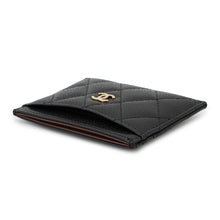 将图像加载到图库查看器中，CHANEL Matelasse Card Case BlackAP0213 Caviar Leather
