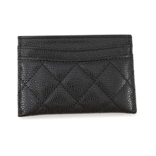将图像加载到图库查看器中，CHANEL Matelasse Card Case BlackAP0213 Caviar Leather
