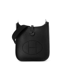 Load image into Gallery viewer, HERMES Evelyne Black Taurillon Clemence Size TPM
