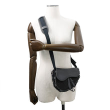 将图像加载到图库查看器中，Dior Saddle bag Sacai collaboration Black1ADCA374USC_H15E Technical Fabric Leather
